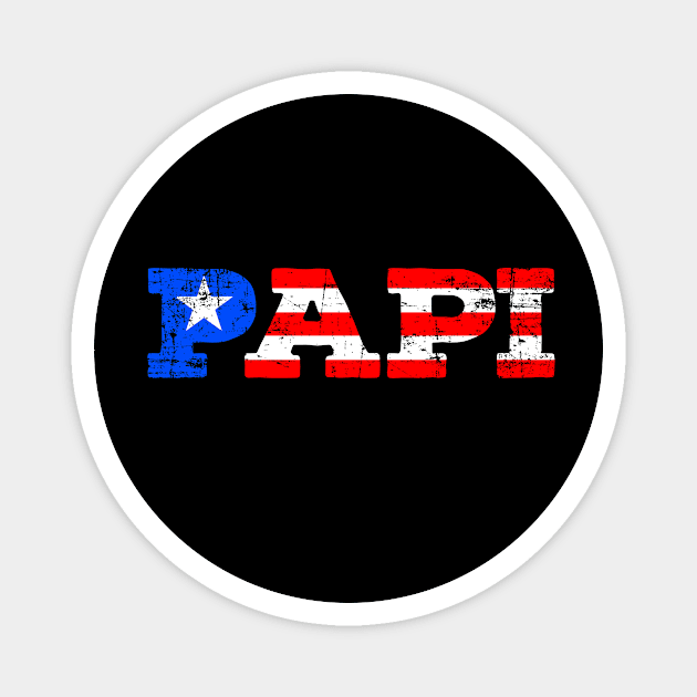 Puerto Rico Papi Flag Magnet by livania